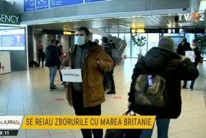 Comitetul Național pentru Situații de Urgență: Zborurile către și dinspre Regatul Unit al Marii Britanii și Irlandei de Nord, reluate de luni pe toate aeroporturile din România