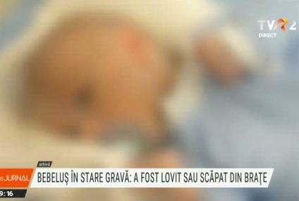 Bebeluș în stare gravă: a fost lovit la cap sau scăpat din brațe. Medicii fac eforturi sa îl salveze