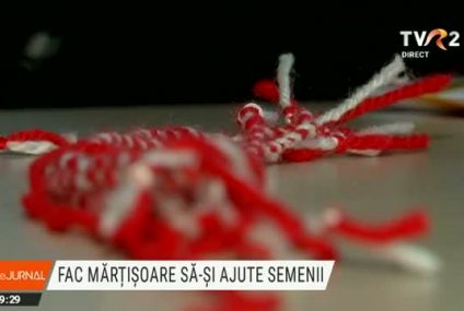 Bătrânii din comuna gorjeană Peştişani fac mărțișoare ca să-și ajute semenii