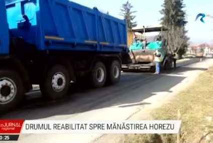 Drumul spre Mânăstirea Horezu a intrat în reabilitare