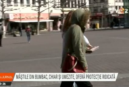 Studiu: Măștile chirurgicale din bumbac, umezite de respirație, mai sigure decât cele uscate