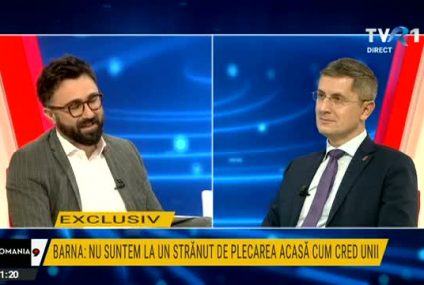 Vicepremierul Dan Barna, la TVR: În lupta cu pandemia, Vlad Voiculescu e vârful de lance. Foarte puțini din acest guvern ar fi rezistat la atacurile mizerabile și la vânătoarea revoltătoare de care are parte