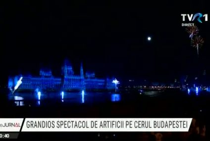 Grandios spectacol de artificii pe cerul Budapestei