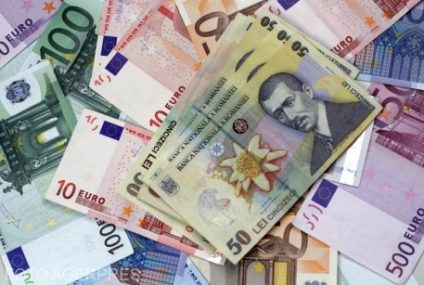 Euro a atins un nou maxim istoric în raport cu leul. Cursul afișat de BNR: 4,9488 lei/euro