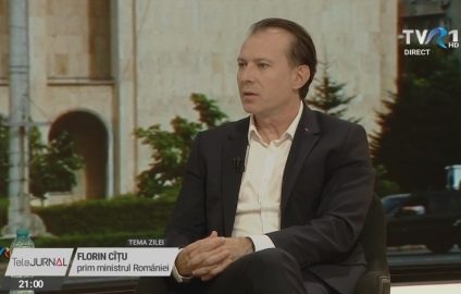 Premierul Florin Cîțu, la Tema Zilei: Pentru anumite profesii, este nevoie ca toată lumea să fie vaccinată sau cel puțin testată. Înclin să merg spre testare. Decizia poate fi săptămâna viitoare