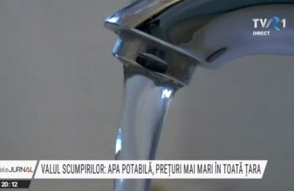 Valul scumpirilor: apa potabilă și canalizarea, prețuri mai mari în toată țara