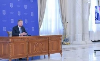 Președintele Klaus Iohannis a participat videoconferința organizată de Joe Biden cu partenerii din NATO
