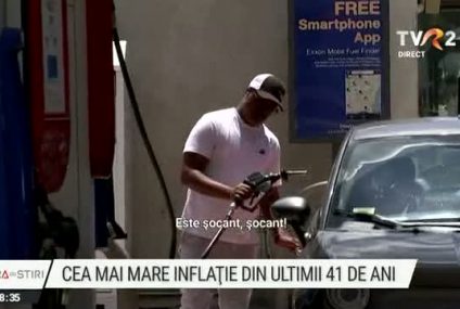 Inflația a ajuns la cel mai ridicat nivel din ultimii 41 de ani în Statele Unite. Un plin de combustibil costă 80 de dolari