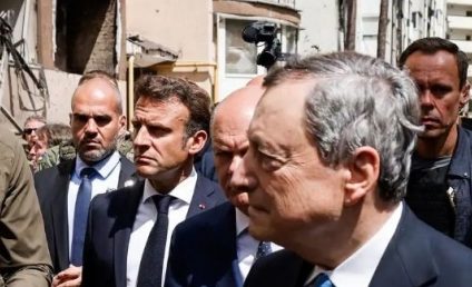 Mario Draghi la Irpin, Ucraina: ”Vom reconstrui tot”