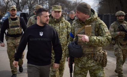 Zelenski a vizitat forţele de securitate ucrainene de la frontiera cu Rusia