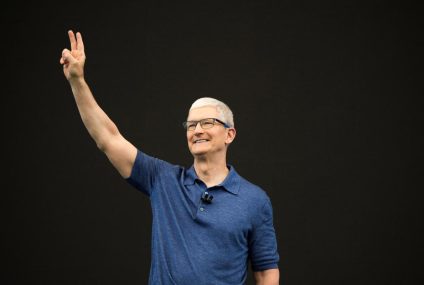 Apple stock surges to record high after AI announcements – Yahoo Finance