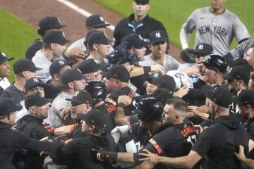 Video: Yankees, Orioles Clear Benches, Scuffle After Kjerstad Hit in Head by Pitch – Bleacher Report