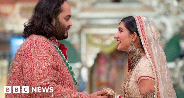 ambani-wedding:-india-tycoon’s-son-marries-after-months-of-festivities-–-bbc.com