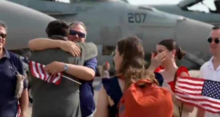 navy-fighter-pilots,-sailors-return-home-after-months-countering-intense-houthi-attacks-–-cbs-news